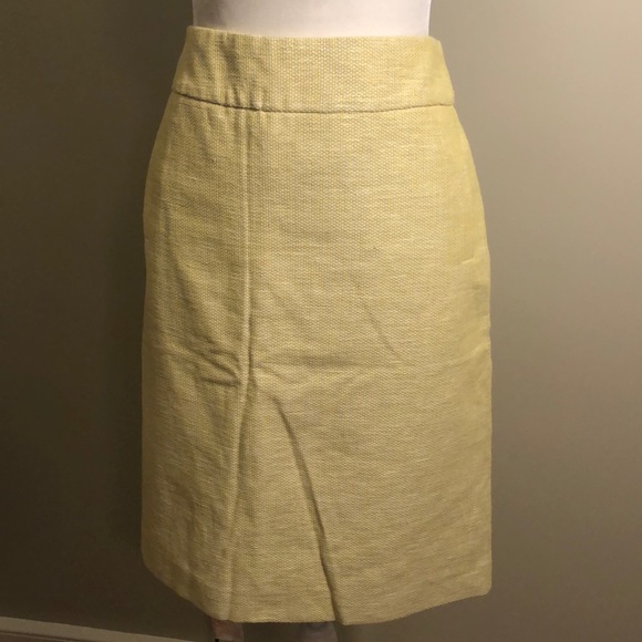Banana Republic Skirts Banana Republic Yellow Tweed Skirt Poshmark